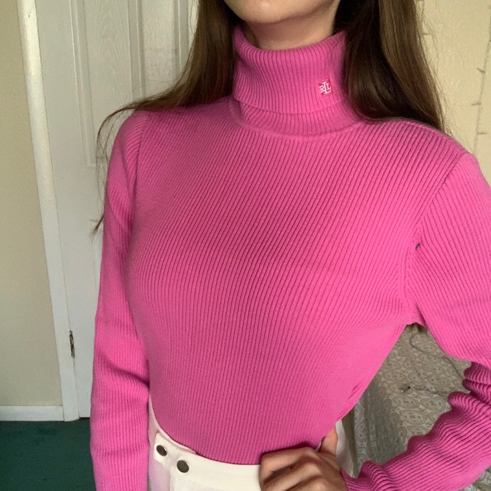 Pink Ralph Lauren Turtleneck